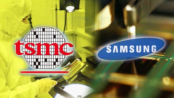 파운드리(반도체 위탁생산) 업계 1위인 대만의 TSMC가 다음 달부터 3나노 반도체를 양산하면서 삼성전자와 TSMC 간 파운드리 기술 경쟁이 본격화될 것으로 전망된다. 사진은 TSMC와 삼성전자 로고. /연합
