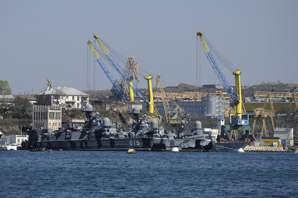 2014년 세바스토폴에 정박된 흑해함대. /AP=연합