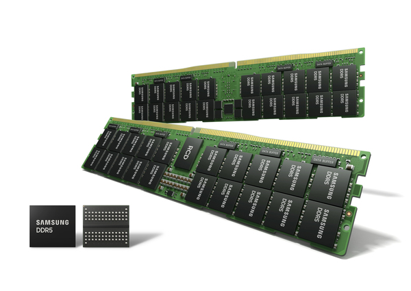 삼성전자 업계 최선단 14나노 DDR5 D램. /삼성전자
