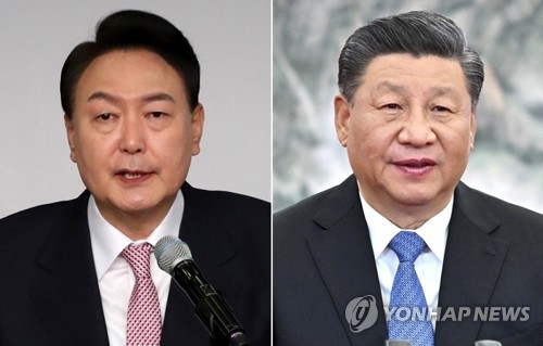 윤석열 대통령(왼쪽)-시진핑 중국 국가주석. /신화=연합
