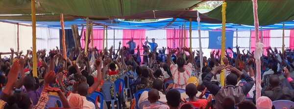 최근 사랑하는교회 아프리카 선교팀이 탄자니아 게이타 시티에서 진행한 목회자세미나 모습. /사랑하는교회