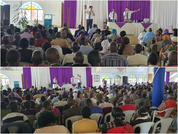 사랑하는교회 아프리카 선교팀이 최근 케냐 엘도레트에서 목회자세미나를 진행중인 모습. /사랑하는교회 다음 카페