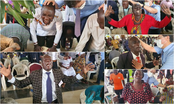 세미나 셋째날 참석자들이 하나님의 뜻대로 살지 못한 것을 회개하고, 진정한 복음의 능력을 경험하기 위해 한 마음이 되어 뜨거운 눈물을 흘리며 간절히 기도하고 있다. /사랑하는교회 다음 카페