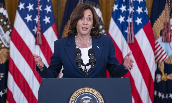 카멀라 해리스 미국 부통령이 지난 5월 플로리다주에서 열린 한 행사에서 연설하고 있다. /AFP=연합