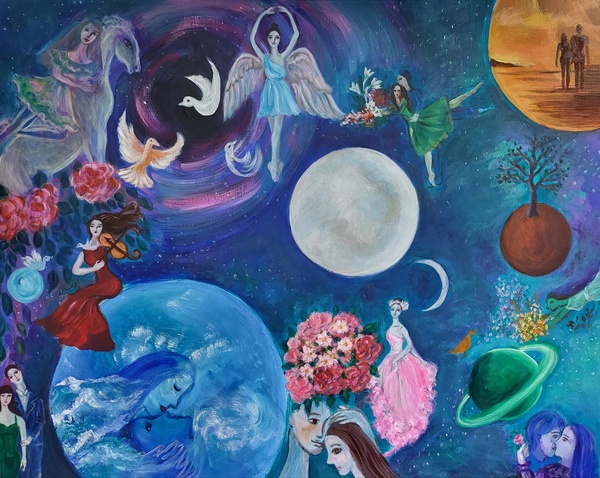 지난해 서초 구띠 갤러리에서 전시 및 판매된 그림 ‘소풍.