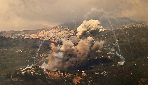 레바논 내 헤즈볼라를 겨냥해 계속되는 이스라엘군의 공습. /AFP=연합