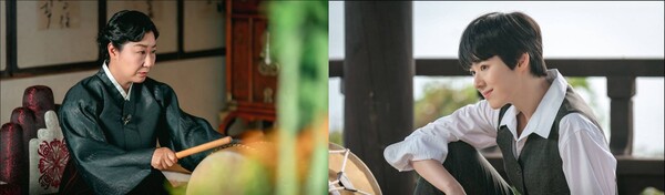 매란국극단장 역의 배우 라미란(왼쪽)과 문옥경 역의 배우 정은채.