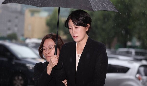 음주운전 사고' 문다혜, 용산경찰서 출석. /연합