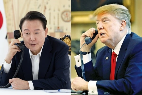 윤석열 대통령과 도널드 트럼프 미 대통령 당선자. 두 사람은 공통의 가치를 지향할 가능성이 매우 높다. 중국 공산당 입장에서는 매우 우려스러운 상황이다. /연합