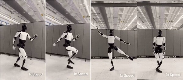 우아한 댄스부터 셔플 댄스까지 추는 옵티머스. /테슬라 X