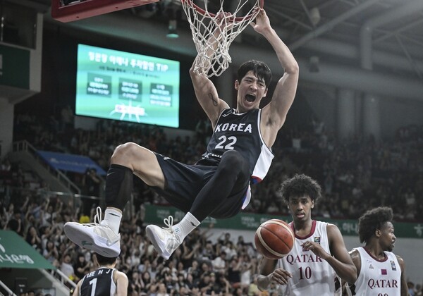 여준석의 덩크. 대한민국농구협회 제공. /연합