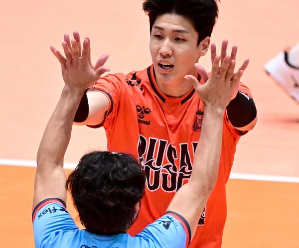 남자 프로배구 OK저축은행의 공격수 신장호. /한국배구연맹 제공