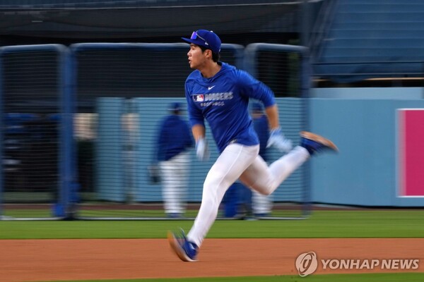 와일드카드 시리즈 엔트리에 승선한 다저스 김혜성. /AP=연합