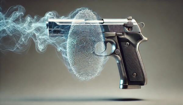 아일랜드 메이누스대학 연구팀이 발사된 총알의 탄피에서 지문을 복원하는 기법 개발에 성공했다. 탄피의 지문은 범인 검거의 직접적 증거가 되지만 총을 발사할 때 생성되는 고온과 가스 분출, 총열과의 마찰로 사라져버려 한 세기 이상 법의학자들의 성배로 남아 있었다. /DALL·E 생성 이미지